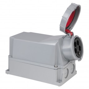 PCE Złącze zasilające ścienne CEE 125 A/400 V 5P żeński IP67