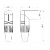 Roxtone RX3RMP-NT - Gniazdo kątowe typu XLR
