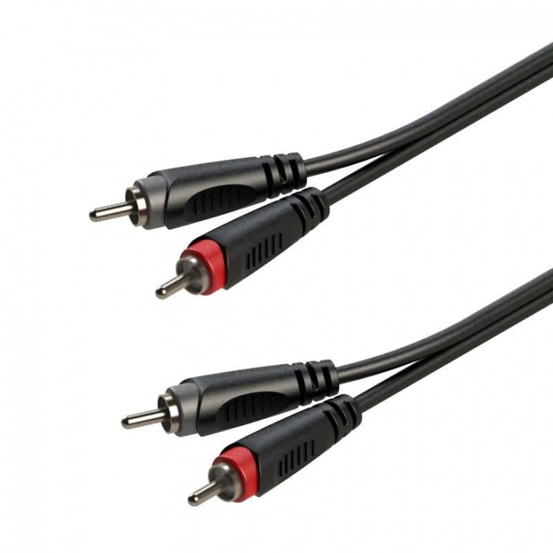 Roxtone SACC130L3 - Kabel audio 2 x Wtyk RCA / 2 x Wtyk RCA 3m