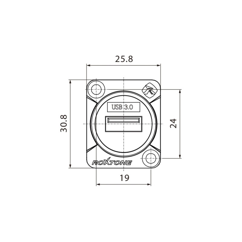 Roxtone RAU3D-B - Gniazdo typu USB 3.0