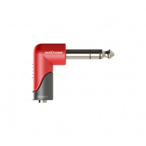 Roxtone RPAN245 - Redukcja przejściówka Wtyk Jack 6.3mm Stereo do Gniazdo Kątowe Jack 3.5mm Stereo
