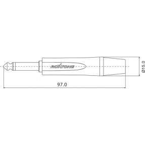 Roxtone PJ2X-GG-PURE - Wtyk typu Jack 6.3mm mono