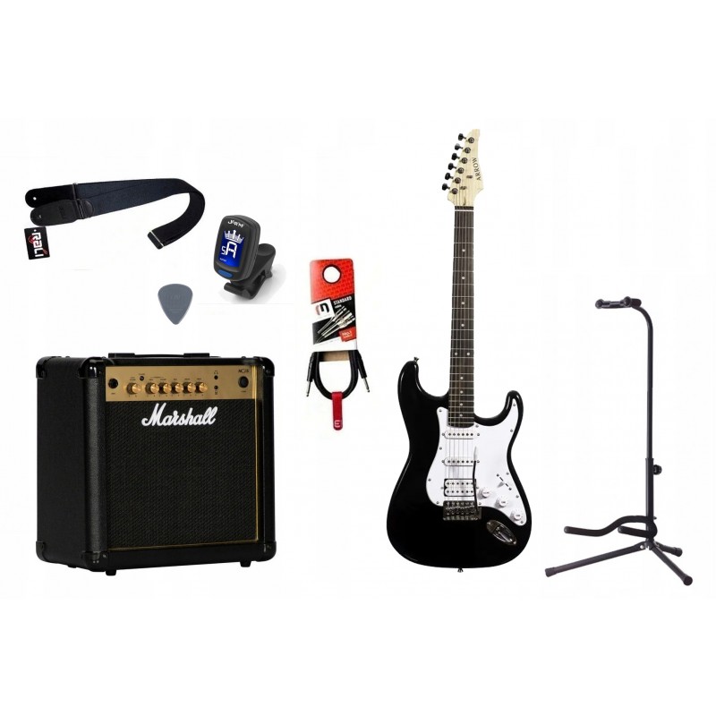Gitara elektryczna + wzmacniacz 15W - zestaw 1507
