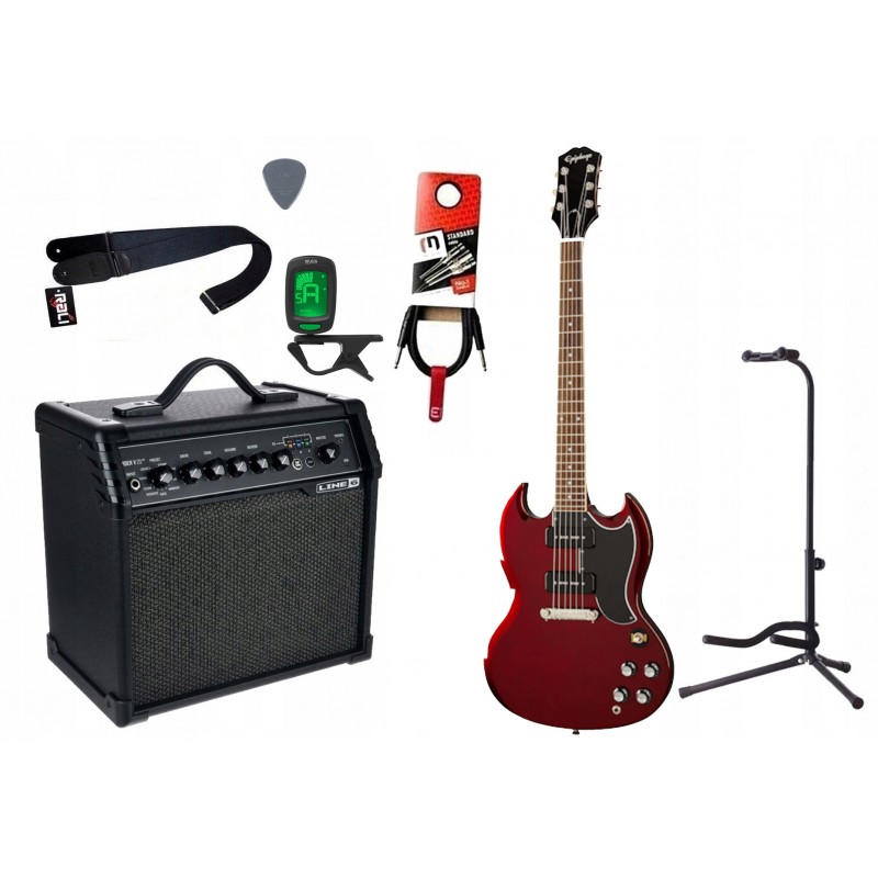 Gitara elektryczna + wzmacniacz 20W - zestaw 1463