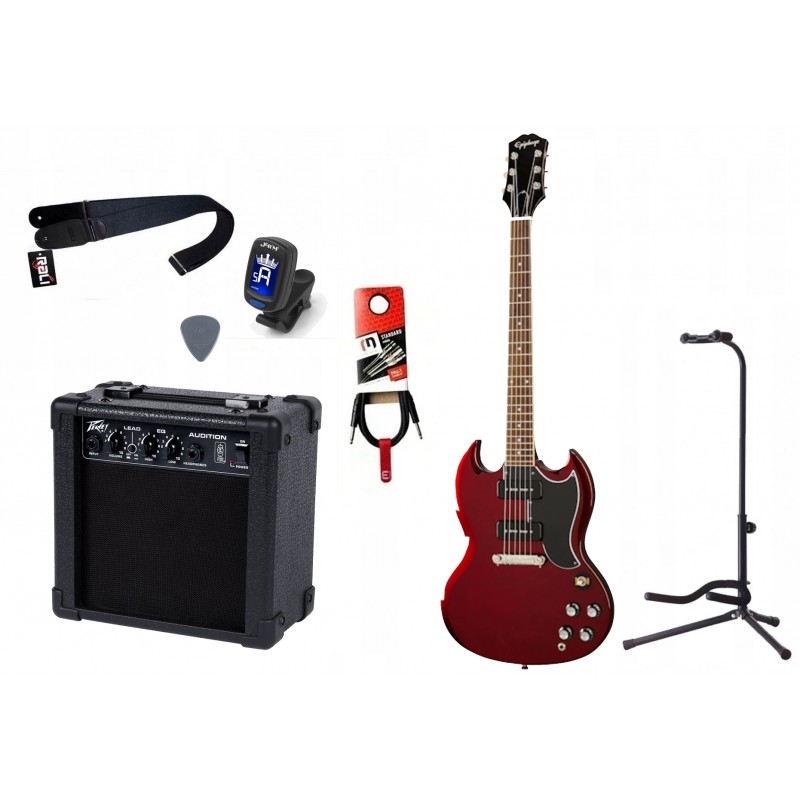 Gitara elektryczna + wzmacniacz 7W - zestaw 1453