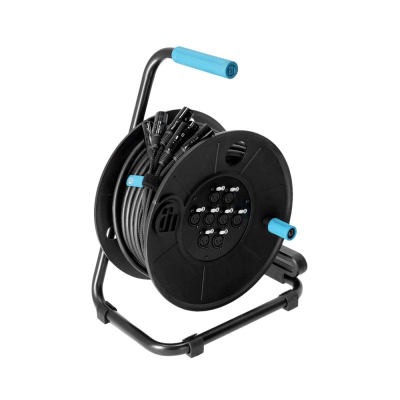 Adam Hall K4CD15MC80 - Kabel wielożyłowy na bębnie, 8-kanałów, 15m - 1