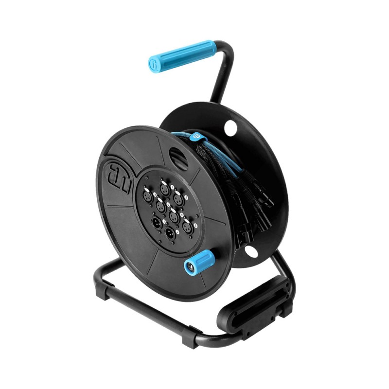 Adam Hall K4CD15MC62 - Kabel wielożyłowy na bębnie, 8-kanałów (6-send, 2-return), 15m - 2