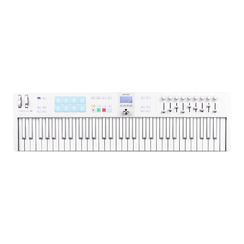 Arturia KeyLab Essential 61 mk3 Alpine White - klawiatura sterująca MIDI - 1