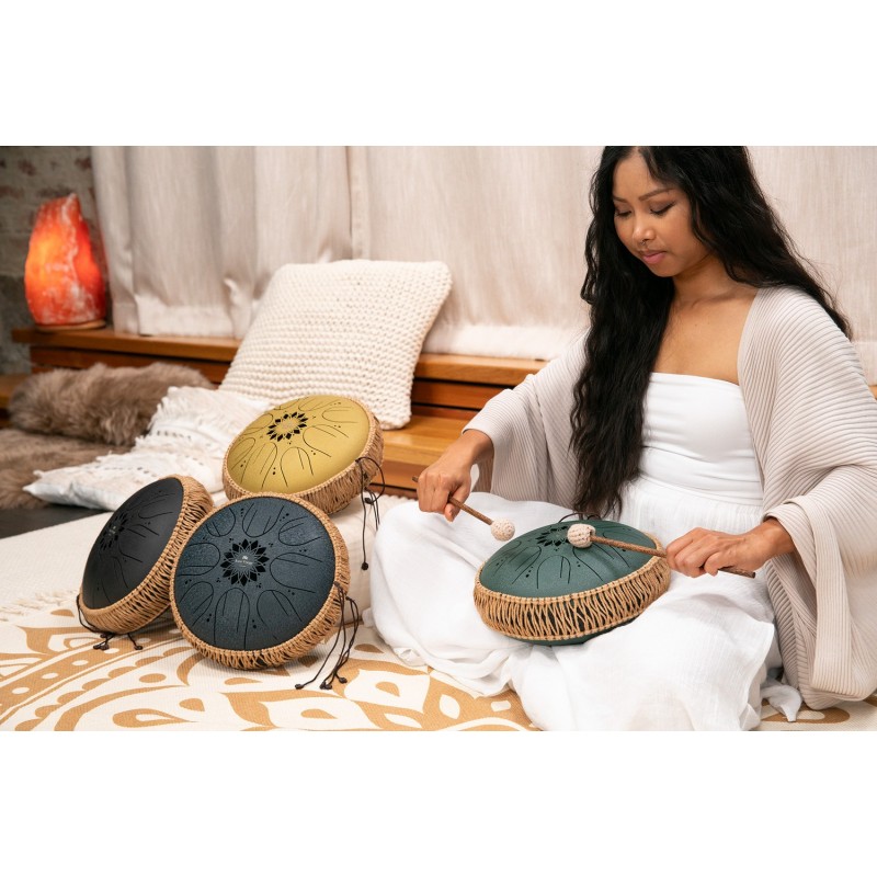 Sonic Energy MOSTD1BK - Tongue Drum 10" - Black - 8 - Tongue Drum - Sonic Energy MOSTD1BK - Tongue Drum 10" - Black