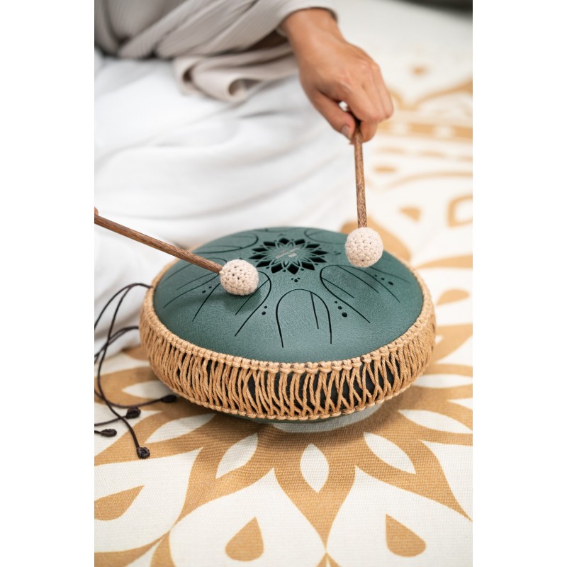 Sonic Energy MOSTD4DG - Tongue Drum 10" - Dark Green - 3 - Tongue Drum - Sonic Energy MOSTD4DG - Tongue Drum 10" - Dark Green