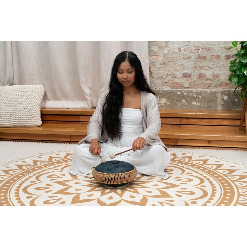 Sonic Energy MOSTD2NB - Tongue Drum 10" - Navy Blue - 2 - Tongue Drum - Sonic Energy MOSTD2NB - Tongue Drum 10" - Navy Blue