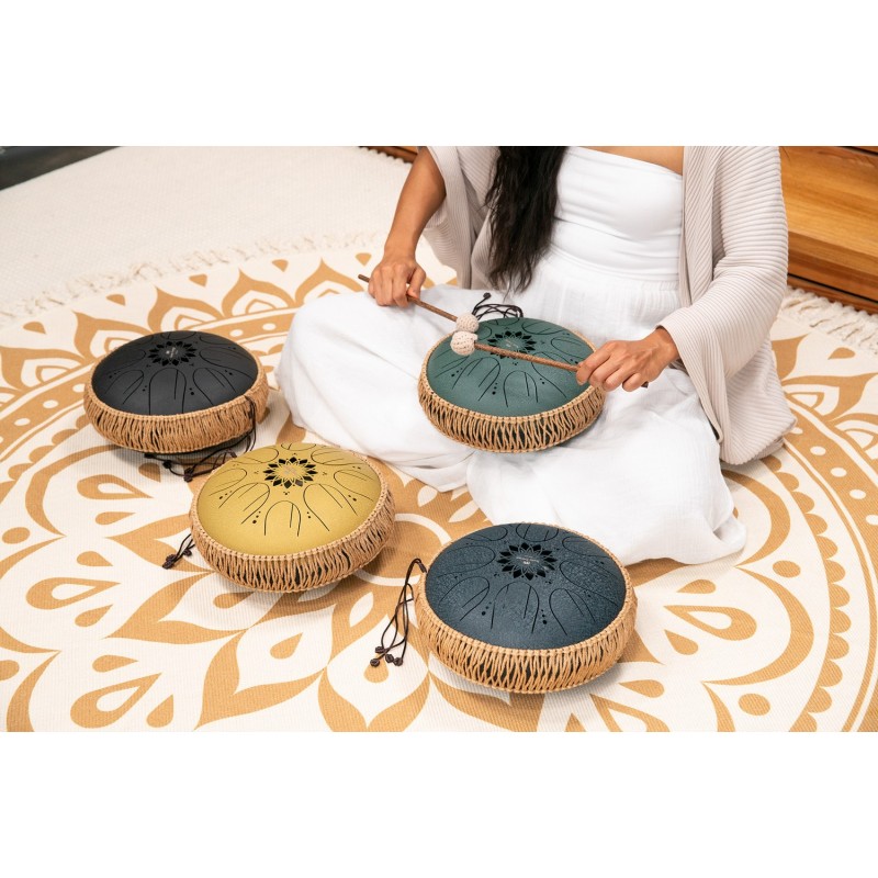 Sonic Energy MOSTD2NB - Tongue Drum 10" - Navy Blue - 8 - Tongue Drum - Sonic Energy MOSTD2NB - Tongue Drum 10" - Navy Blue