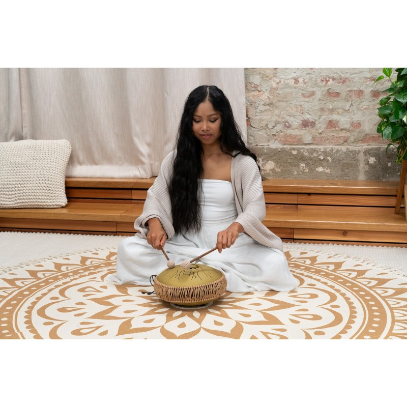 Sonic Energy MOSTD3G - Tongue Drum 10" - Gold - 2 - Tongue Drum - Sonic Energy MOSTD3G - Tongue Drum 10" - Gold