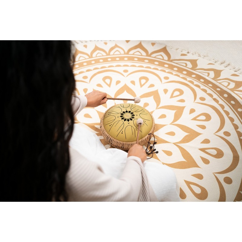 Sonic Energy MOSTD3G - Tongue Drum 10" - Gold - 3 - Tongue Drum - Sonic Energy MOSTD3G - Tongue Drum 10" - Gold