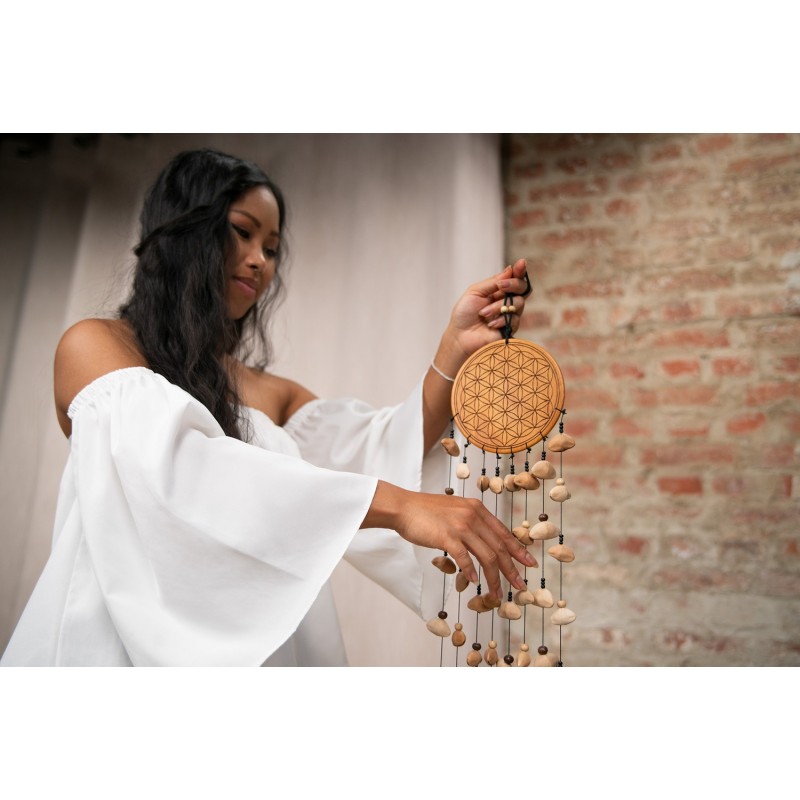 Sonic Energy SKFOLM - Dzwonki chimes Medium Flower of Life Kenari - 3 - Dzwonki - Sonic Energy SKFOLM - Dzwonki chimes Medium Fl