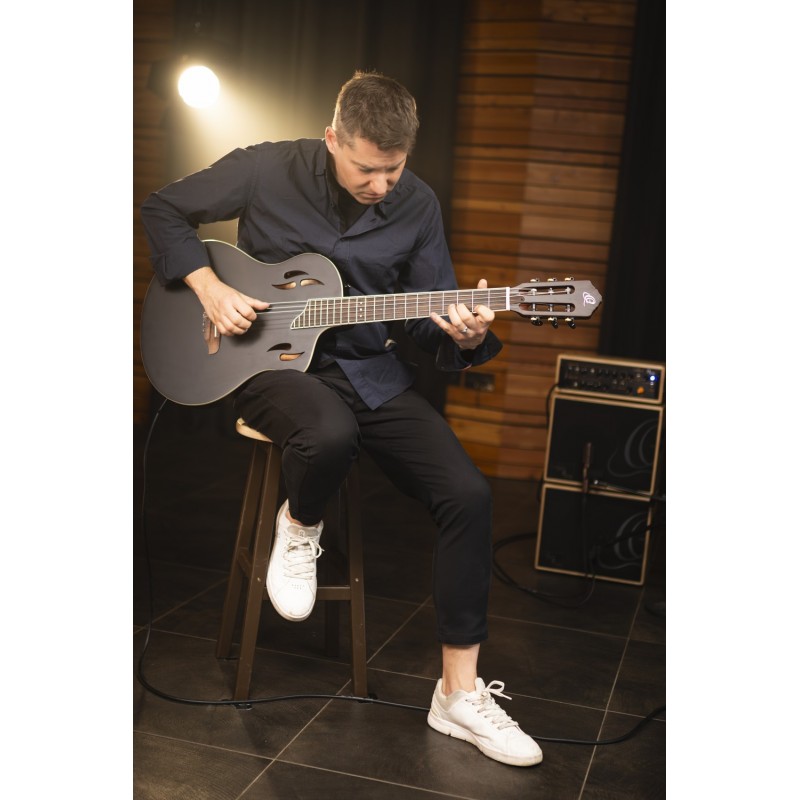 Ortega RTPSTD-SBK - Gitara elektro-klasyczna + pokrowiec - 2 - Gitary e-klasyczne - Ortega RTPSTD-SBK - Gitara elektro-klasyczna