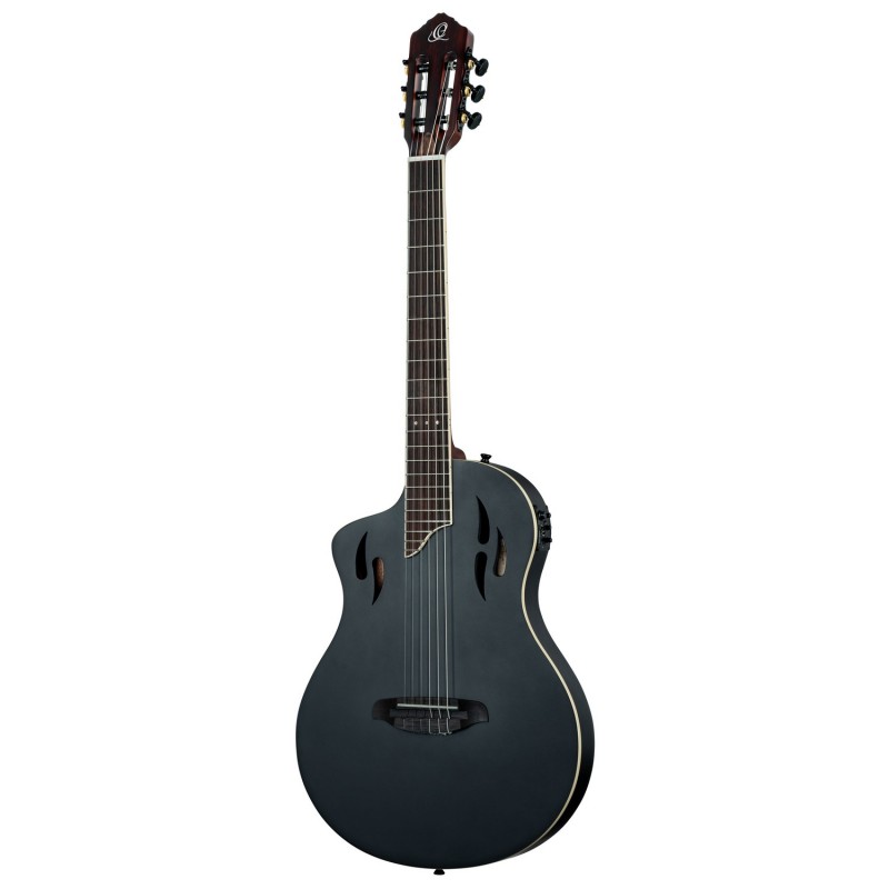 Ortega RTPSTD-SBK-L - Gitara elektro-klasyczna leworęczna + pokrowiec - 1 - Gitary e-klasyczne - Ortega RTPSTD-SBK-L - Gitara el