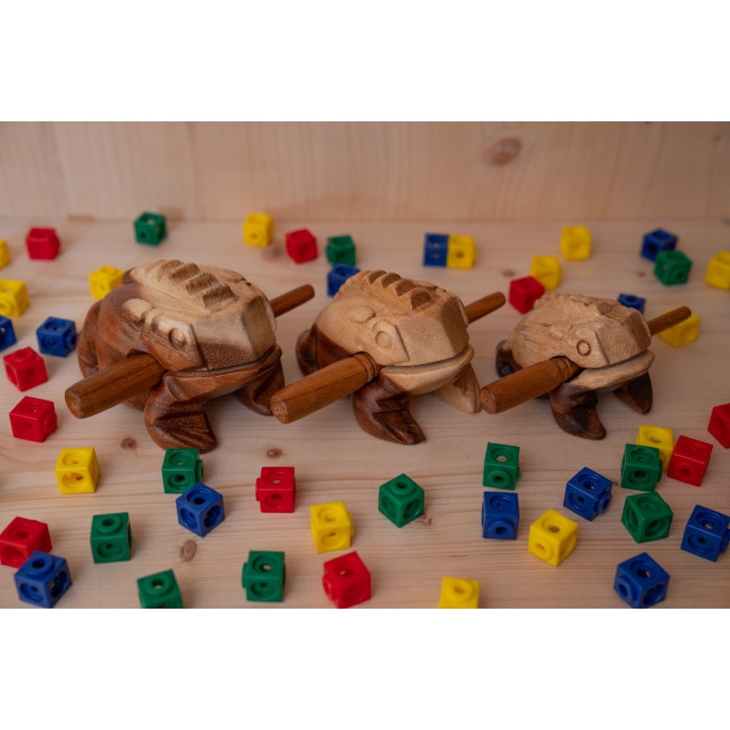 Nino Percussion NINO514NT - Guiro drewniana żaba - średnie - 2 - Guiro - Nino Percussion NINO514NT - Guiro drewniana żaba - śred