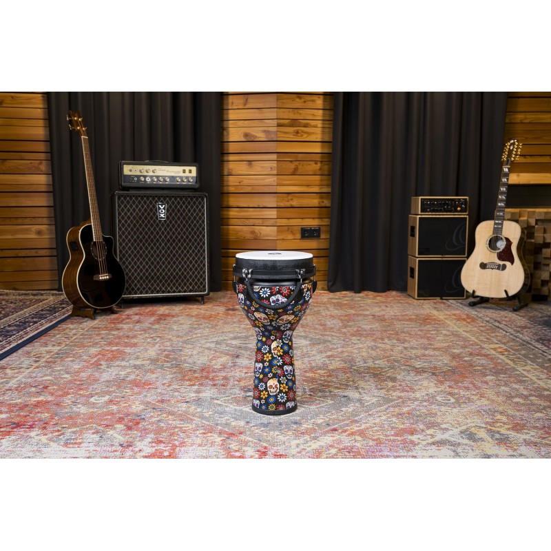 Meinl Percussion JD10DA - Djembe Jumbo 10" Day Of The Dead - 3 - Djembe - Meinl Percussion JD10DA - Djembe Jumbo 10" Day Of The 