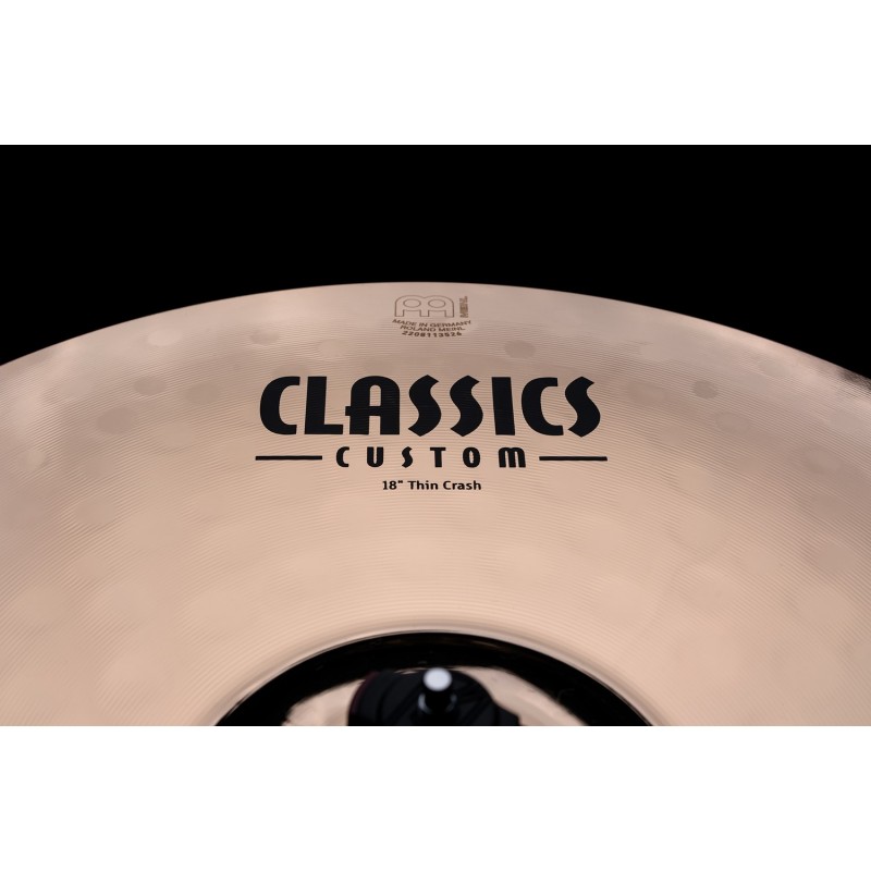 Meinl Cymbals CC18TC-B - Talerz perkusyjny typu Crash 18" Classics Custom Brilliant Thin - 3 - Crash - Meinl Cymbals CC18TC-B - 