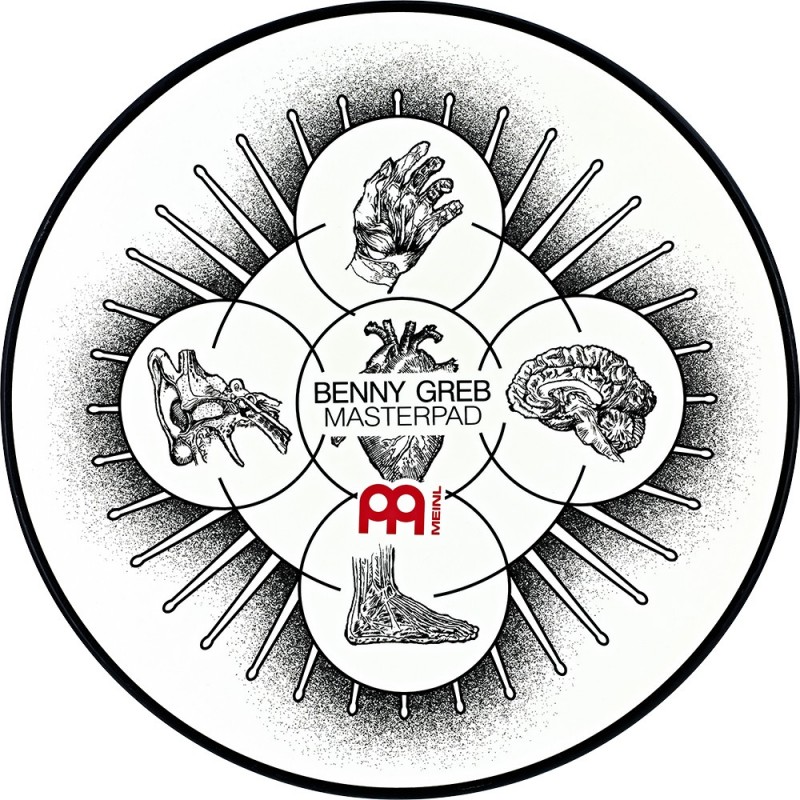 Meinl Cymbals MPP-12-BG - Pad perkusyjny ćwiczeniowy 12" Benny Greb Masterpad - 1 - Pady perkusyjne - Meinl Cymbals MPP-12-BG - 