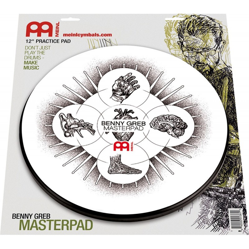 Meinl Cymbals MPP-12-BG - Pad perkusyjny ćwiczeniowy 12" Benny Greb Masterpad - 10 - Pady perkusyjne - Meinl Cymbals MPP-12-BG -