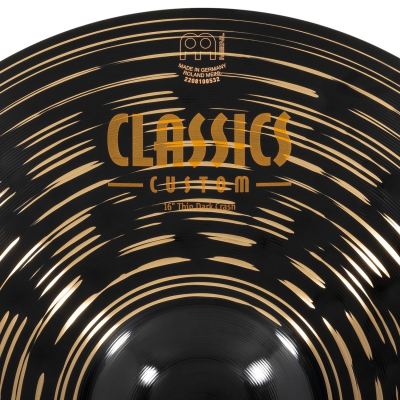 Meinl Cymbals CC16TDAC - Talerz perkusyjny typu Crash 16" Classics Custom Dark Thin - 8 - Crash - Meinl Cymbals CC16TDAC - Taler