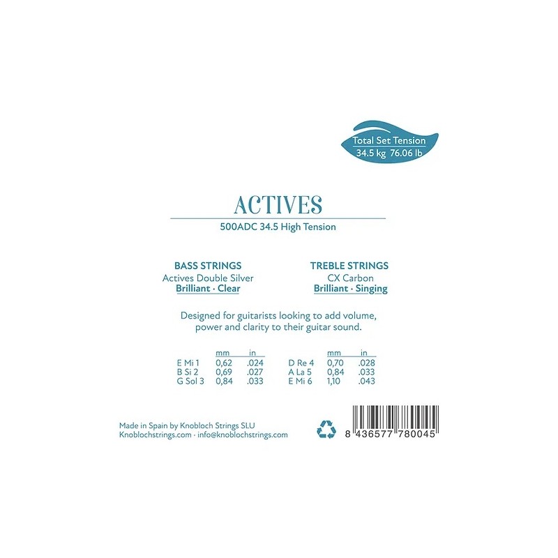 Knobloch ACTIVES Carbon 500ADC - struny do gitary klasycznej - 1