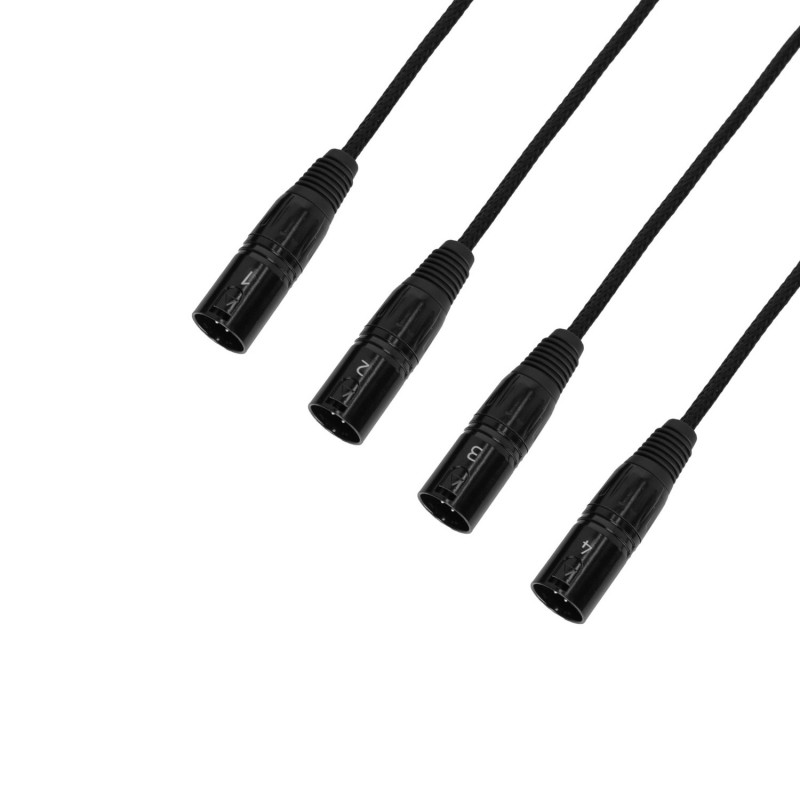 Adam Hall Cables 4 STAR CATBOX XM3 - Adapter DMX XLR 3P M x Cat.6a - 0,3 m