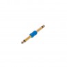 Adam Hall Connectors 4 STAR A JM2 JM2 S G BLU LINE - Adapter liniowy Jack 6,3 mm TS x Jack 6,3 mm TS