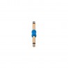 Adam Hall Connectors 4 STAR A JM2 JM2 S G BLU LINE - Adapter liniowy Jack 6,3 mm TS x Jack 6,3 mm TS