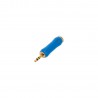 Adam Hall Connectors 4 STAR A JF3 MM3 G BLU LINE - Adapter liniowy Jack F TRS x minijack TRS