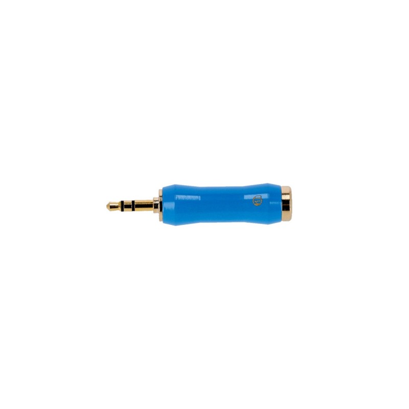 Adam Hall Connectors 4 STAR A JF3 MM3 G BLU LINE - Adapter liniowy Jack F TRS x minijack TRS
