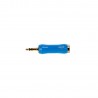 Adam Hall Connectors 4 STAR A JF3 MM3 G BLU LINE - Adapter liniowy Jack F TRS x minijack TRS