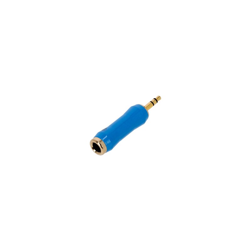 Adam Hall Connectors 4 STAR A JF3 MM3 G BLU LINE - Adapter liniowy Jack F TRS x minijack TRS