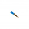 Adam Hall Connectors 4 STAR A MF3 JM3 G BLU LINE - Adapter liniowy mini Jack F 3,5 mm TRS x Jack 6,3 mm TRS