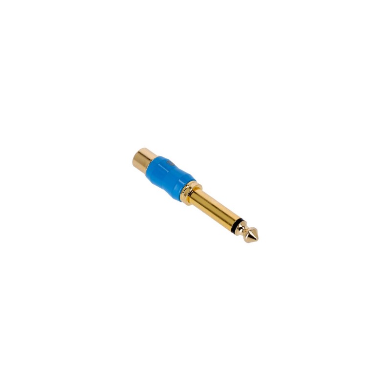 Adam Hall Connectors 4 STAR A RF2 JM2 G BLU LINE - Adapter liniowy RCA F x Jack TS