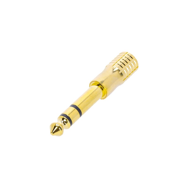 Adam Hall Connectors 4 STAR A MF3 JM3 GOLD - Adapter mini Jack F stereo na Jack 6,3 mm M stereo