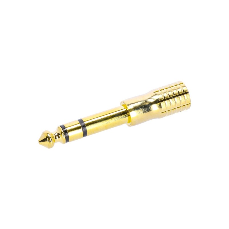 Adam Hall Connectors 4 STAR A MF3 JM3 GOLD - Adapter mini Jack F stereo na Jack 6,3 mm M stereo