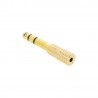 Adam Hall Connectors 4 STAR A MF3 JM3 GOLD - Adapter mini Jack F stereo na Jack 6,3 mm M stereo