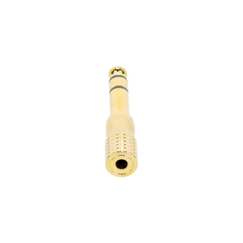 Adam Hall Connectors 4 STAR A MF3 JM3 GOLD - Adapter mini Jack F stereo na Jack 6,3 mm M stereo
