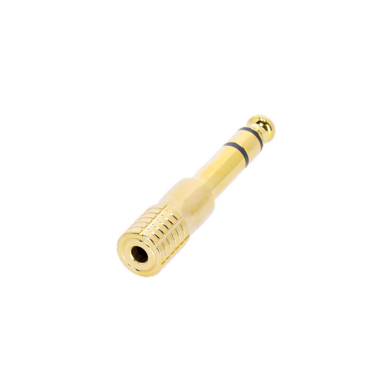 Adam Hall Connectors 4 STAR A MF3 JM3 GOLD - Adapter mini Jack F stereo na Jack 6,3 mm M stereo