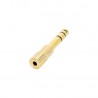 Adam Hall Connectors 4 STAR A MF3 JM3 GOLD - Adapter mini Jack F stereo na Jack 6,3 mm M stereo