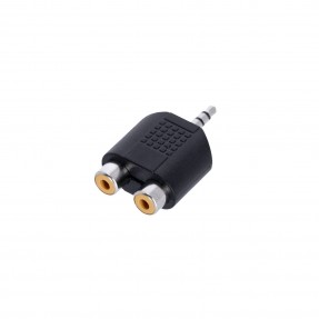 Adam Hall Connectors 4 STAR AY RF2 MM3 - Adapter typu Y 2x F Cinch do Jack 3,5 mm TRS M