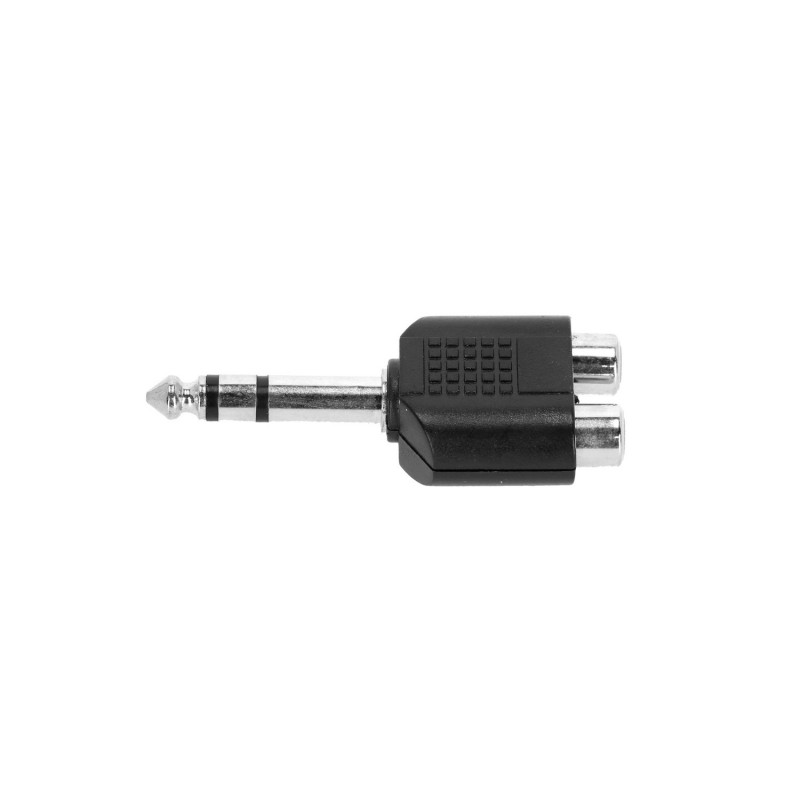 Adam Hall Connectors 4 STAR AY RF2 JM3 - Adapter typu Y 2x F Cinch do Jack 6,3 mm TRS M