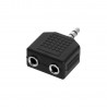 Adam Hall Connectors 4 STAR AY MF3 MM3 - Adapter typu Y 2x Jack 3,5 mm stereo F do Jack 3,5 mm stereo M