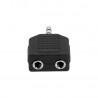 Adam Hall Connectors 4 STAR AY MF3 MM3 - Adapter typu Y 2x Jack 3,5 mm stereo F do Jack 3,5 mm stereo M