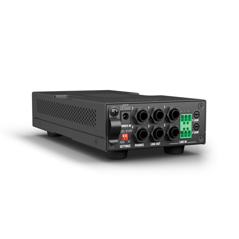 LD Systems HPA 2 - Dwukanałowy wzmacniacz słuchawkowy