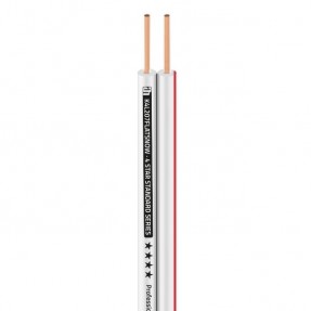Adam Hall Cables 4 STAR SPEAKER 207 FLAT SNOW - Kabel głośnikowy 0.75 mm² AWG18 - na metry