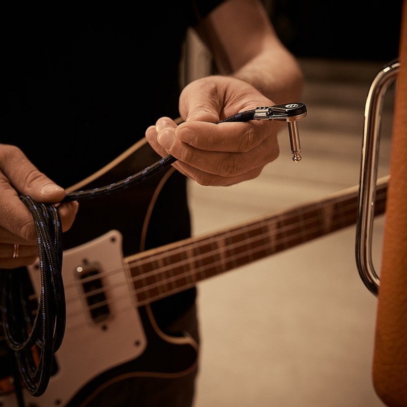 Adam Hall Cables 4 STAR IRR 0100 VINTAGE - Kabel krosowy do efektów gitarowych Jack TS - 1 m